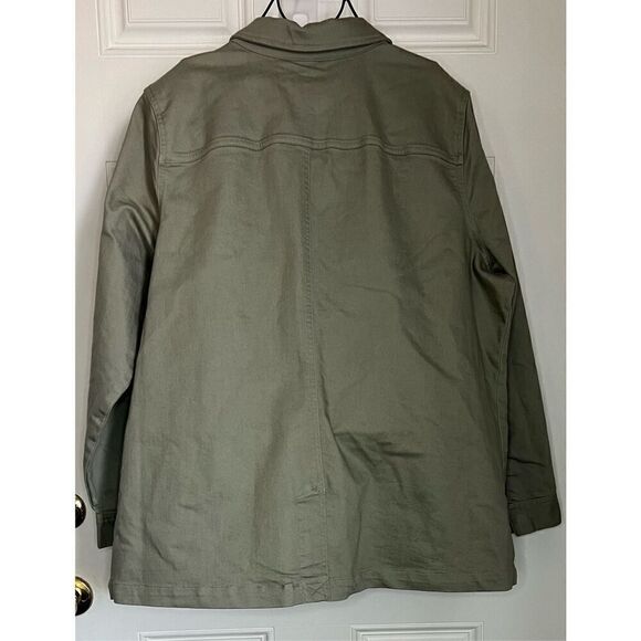 AnyBody Stretch Twill Utility Jacket with Pockets (2X) - Picture 3 of 5